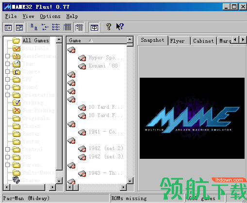 MAME街机模拟器中文汉化版