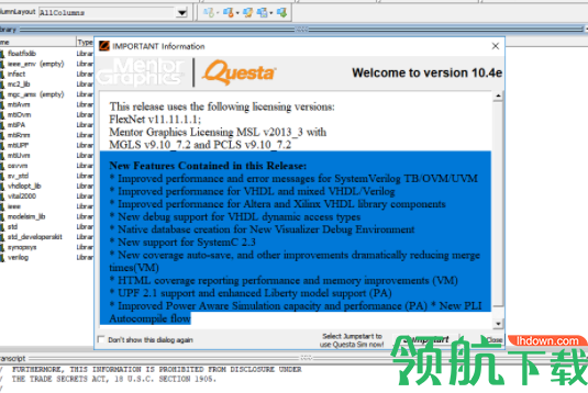 Questasim3D仿真模拟工具破解中文版