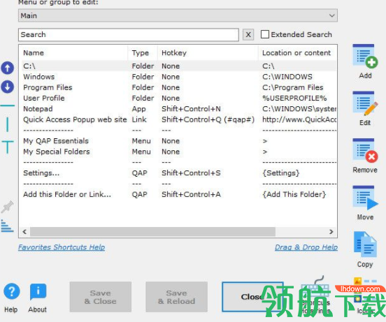 QuickAccessPopup快速启动栏官方版