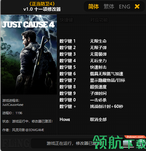 正当防卫4修改器