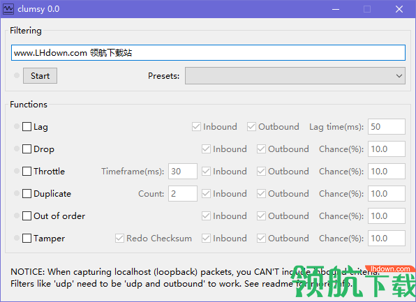 clumsy网络模拟包官方版