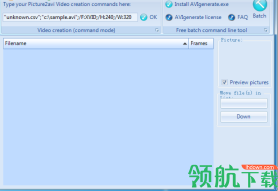 Picture2avi图片转换工具官方版