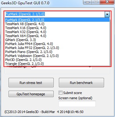 GpuTest(显卡检测工具)绿色版