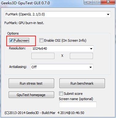 GpuTest(显卡检测工具)绿色版
