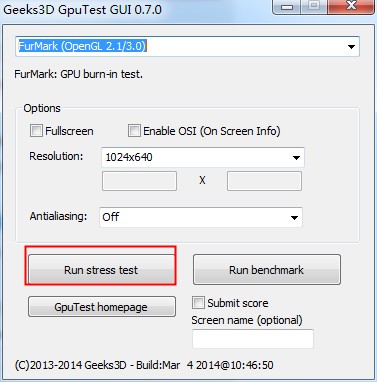 GpuTest(显卡检测工具)绿色版