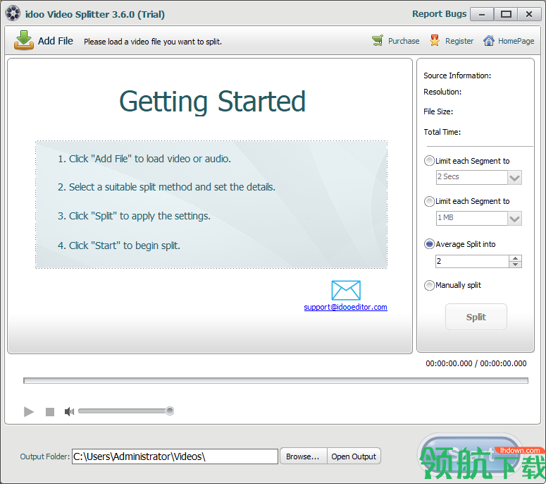 idoo Video Splitter(视频分割软件)破解版
