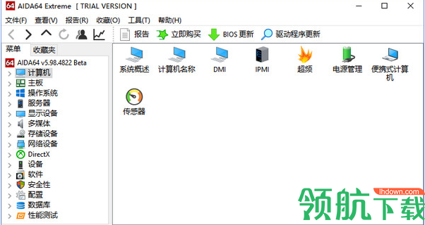 Aida64硬件温度查看中文单文件版