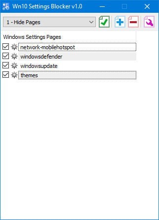 Win10 Settings Blocker(win10隐藏设置工具)官方版