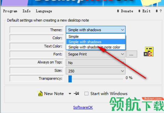 DesktopNoteOK(桌面便签小工具)绿色版