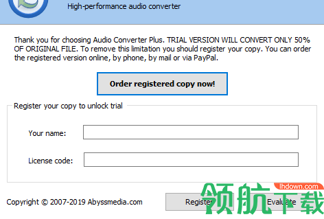 AbyssmediaAudioConverterPlus破解版