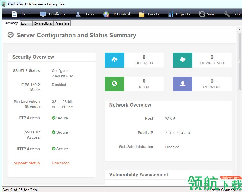 Cerberus FTP Server破解版(FTP服务器软件)