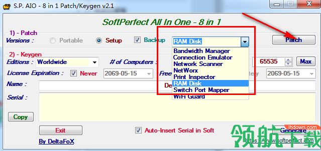 SoftPerfect RAM Disk破解版「附注册机」