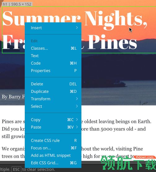 Pinegrow Web Editor Pro破解版(网页编辑器)