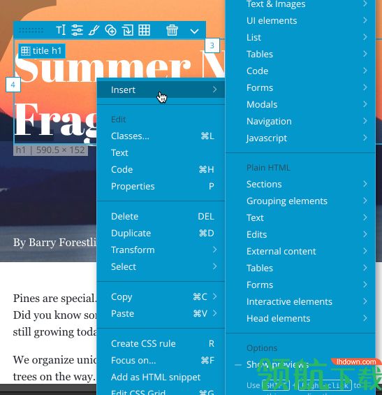 Pinegrow Web Editor Pro破解版(网页编辑器)