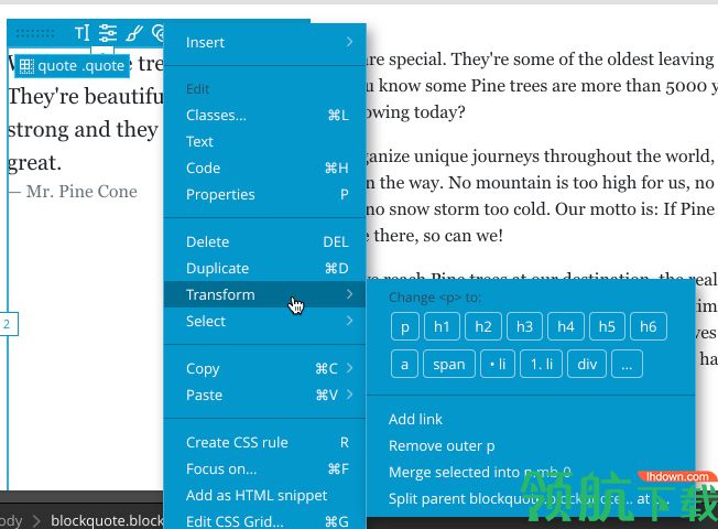 Pinegrow Web Editor Pro破解版(网页编辑器)