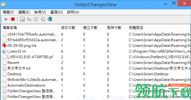 FolderChangesView磁盘读写监视工具绿色版
