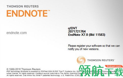 EndNote X7中文破解版