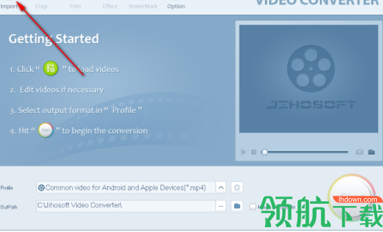JihosoftVideoConverter视频格式转换软件官方版