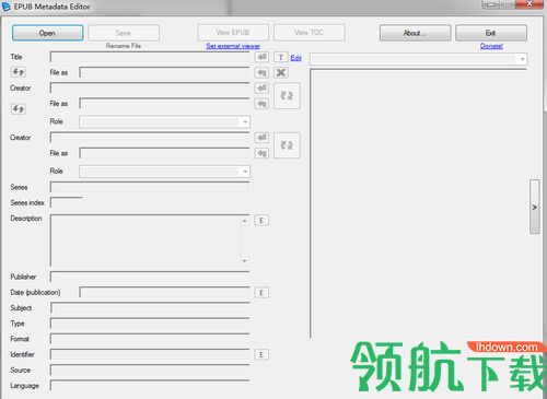 EPub Metadata Editor