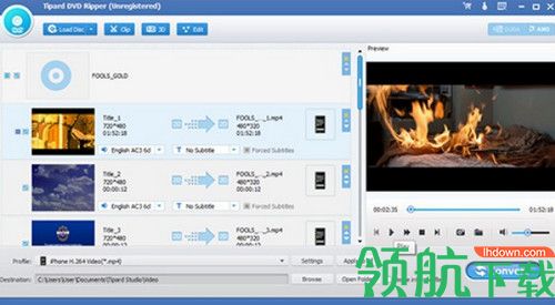 Tipard DVD to iPad Converter破解版