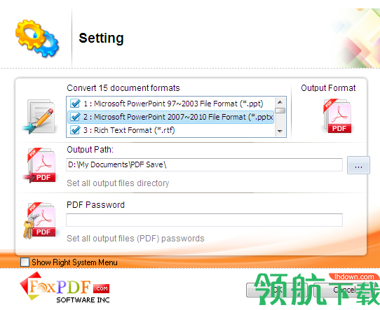 FoxPDFPPTXtoPDFConverter转换工具官方版