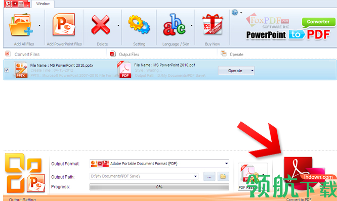 FoxPDFPPTXtoPDFConverter转换工具官方版