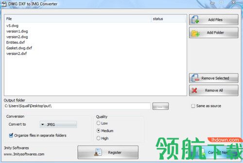 3nity DWG DXF to Images Converter破解版