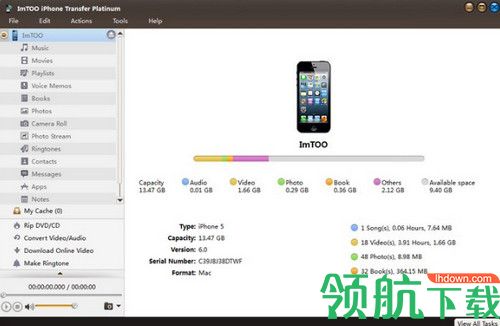 ImTOO iPhone Transfer Platinum破解版