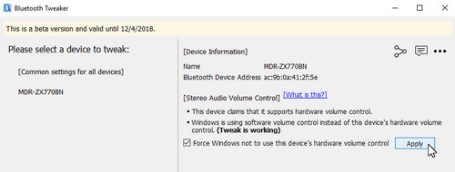 Bluetooth Tweaker破解版