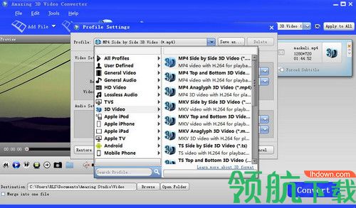 Amazing 3D Video Converter免费版