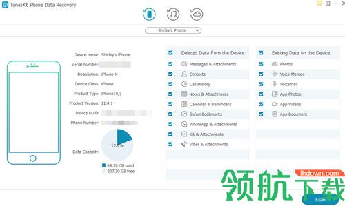TunesKit iPhone Data Recovery破解版