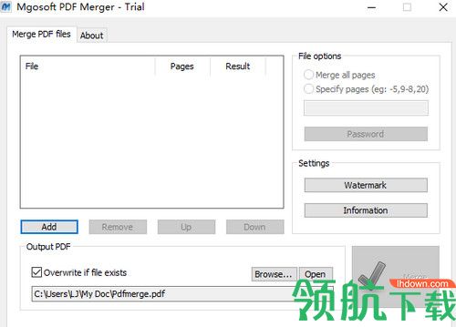 Mgosoft PDF Merger免费版