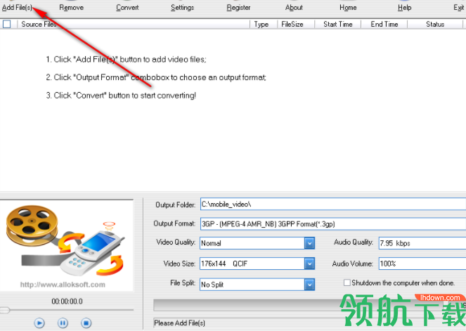 AlokVideoto3GPConverter视频转换工具官方版
