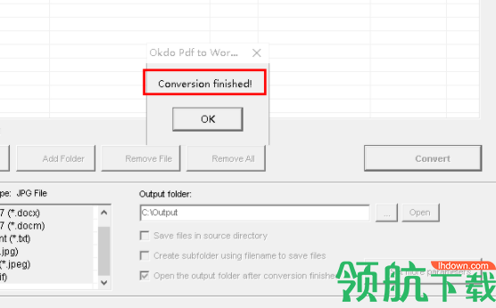 OkdopdftoWordTxtTifJpgConverter转换工具官方版