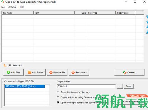 Okdo Gif to Doc Converter免费版