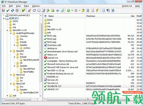 EF CheckSum Manager绿色版