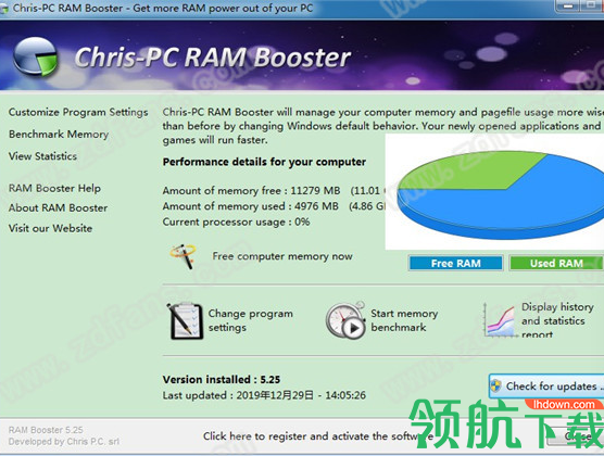 Chris-PCRAMBooster绿色破解版