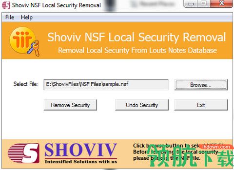 Shoviv NSF Local Security Removal破解版