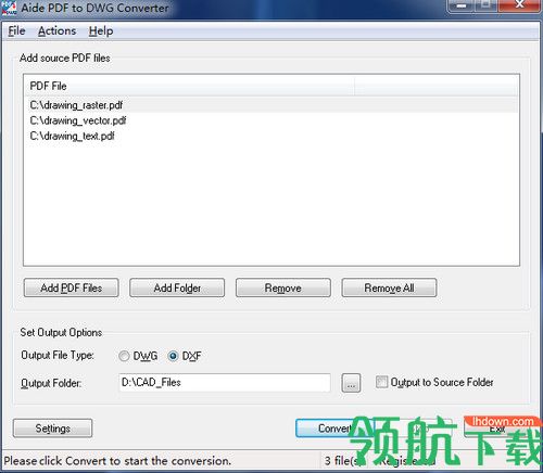 Aide PDF to DWG Converter最新版