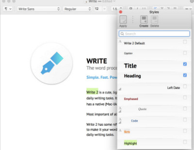 Write 2 Mac破解版