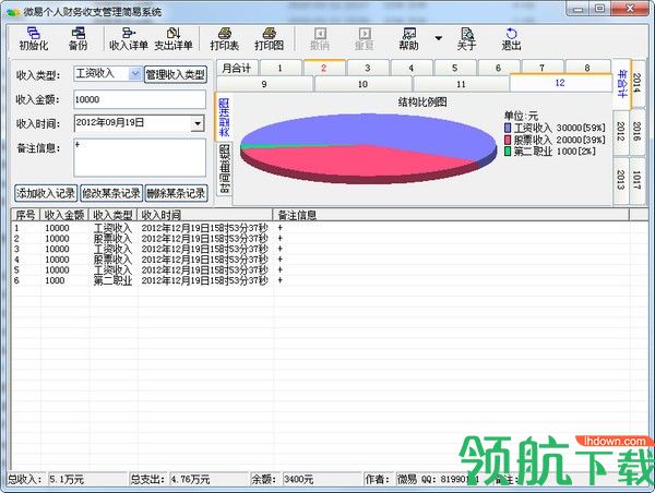 微易个人财务收支管理简易系统官方版