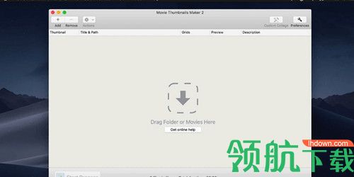 Movie Thumbnails Maker Mac破解版