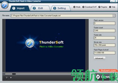ThunderSoft Flash to AVI Converter破解版