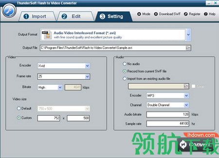 ThunderSoft Flash to AVI Converter破解版