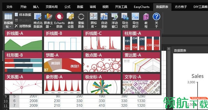 DataCharts表格制作插件绿色版