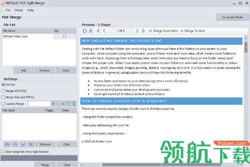 MSTech PDF Split Merge破解版