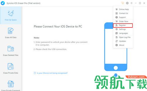 Syncios iOS Eraser Pro破解版