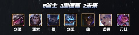云顶之弈红莲推荐阵容 易剑莲王者归来 红莲六剑上分攻略