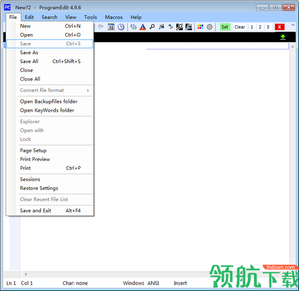 ProgramEdit源代码编辑工具绿色版