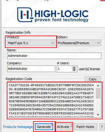 High-LogicMainType系统字体管理破解版